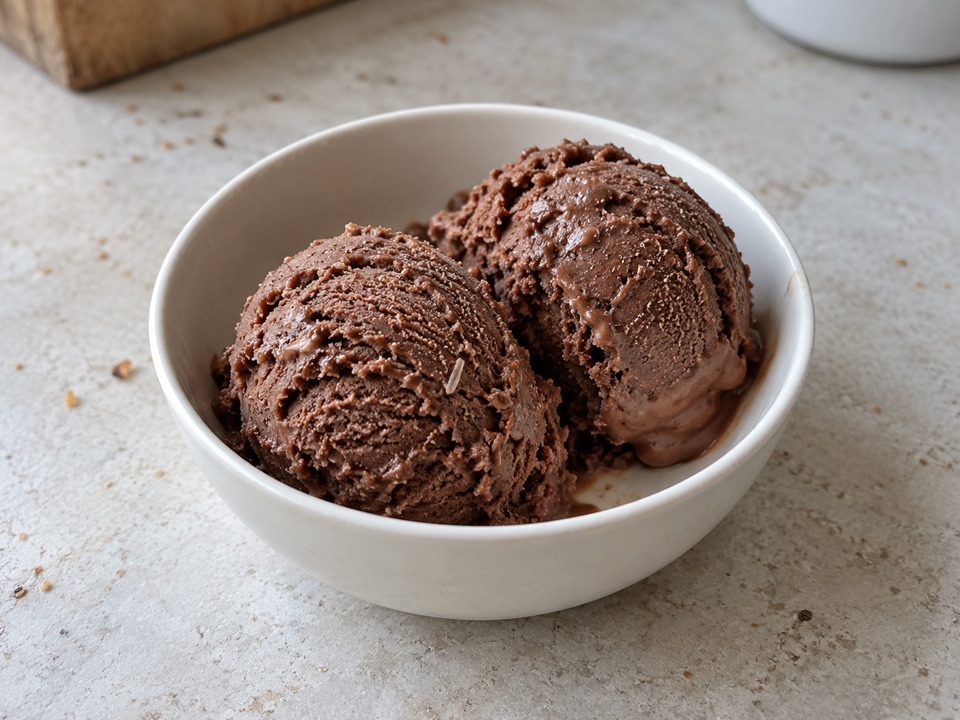 Ilustración de Helado de chocolate