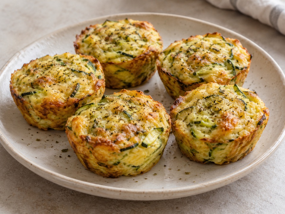 Muffins de huevo y zucchini