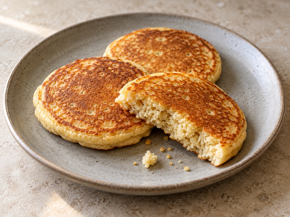 Ilustración de Pancakes de almendras y vainilla