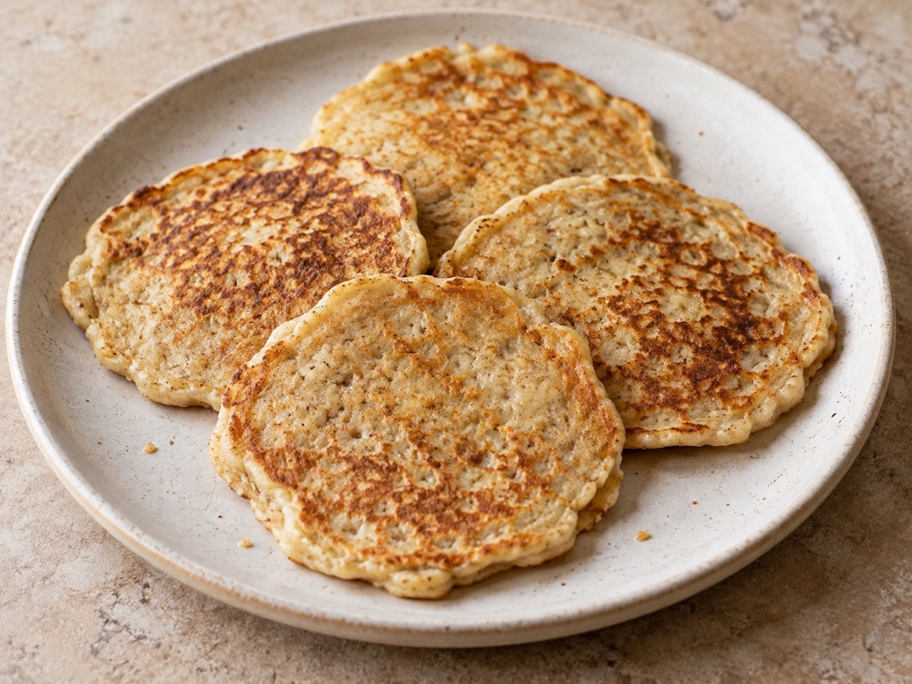 Ilustración de Pancakes de banana y canela
